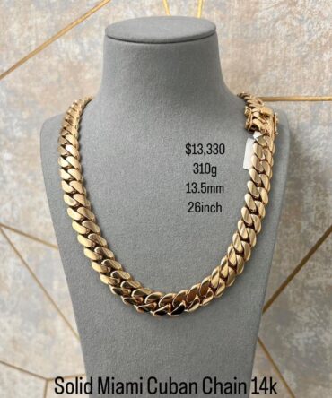 solid miami cuban chain 310g