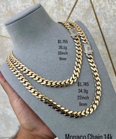 Monaco chain 14k